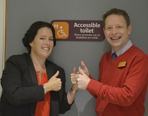 Sainsburys makes their accessible toilets stoma friendly