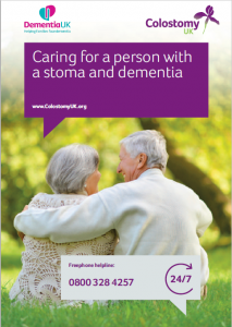Front cover - Caring for a person with a stoma and dementia