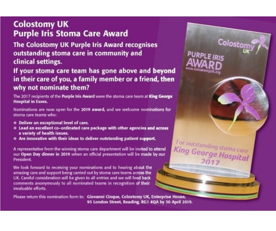 Nominate your Purple Iris award winner