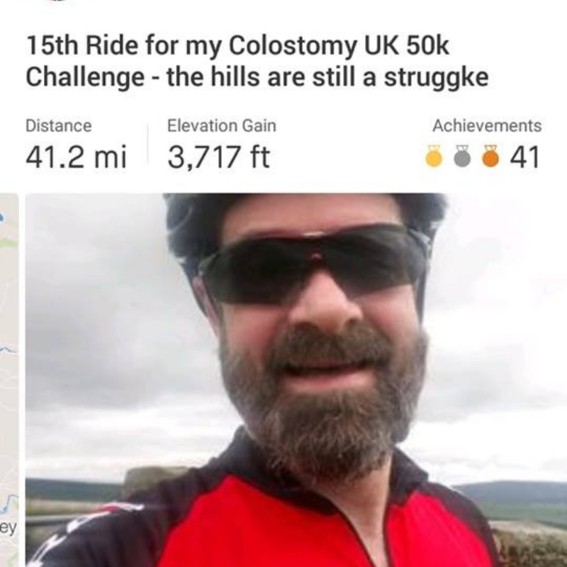 tim egerton fundraising colostomy uk