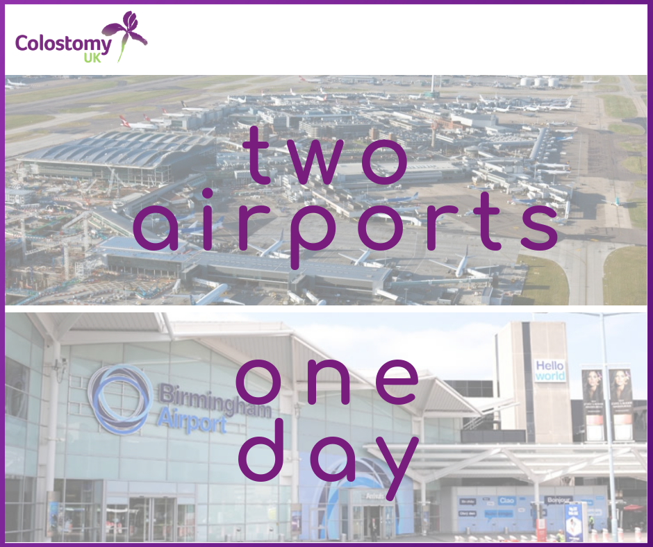 Colostomy UK: two airfports one day