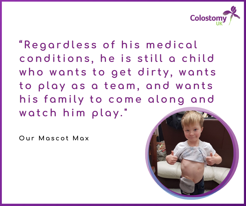 Colostomy UK: Our mascot Max
