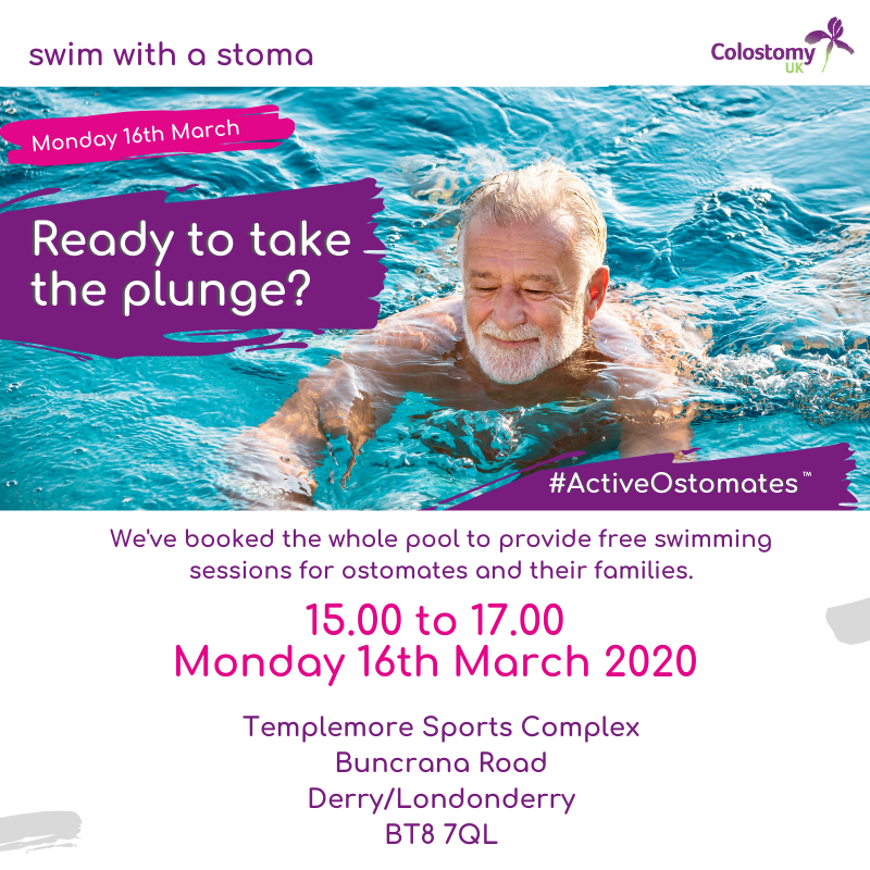 Take the plunge and swim with Colostomy UK