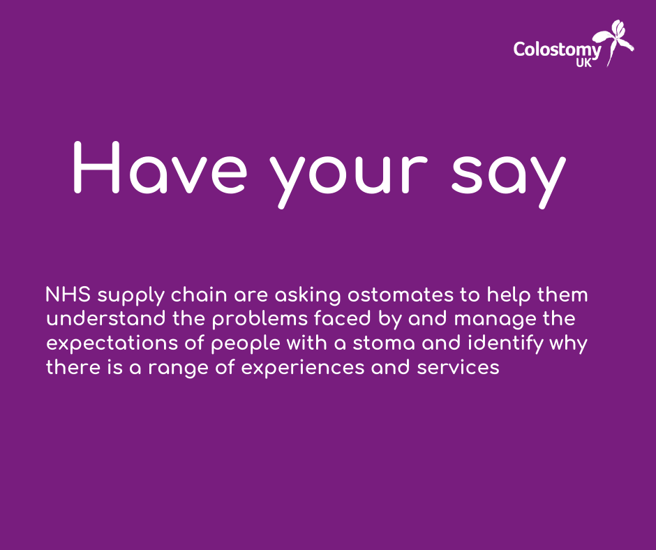 Have your say on the future of Stoma care pathways