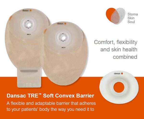 Comfort, flexibility and skin health combined: the DanSac TRE Soft Convex Barrier