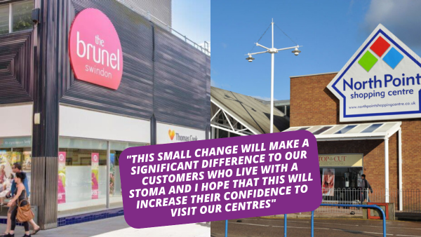 Stoma friendly toilets installed at FIREM’s shopping centres in Hull and Swindon.