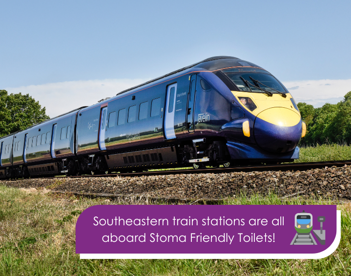 Southeastern Train stations are all aboard Stoma Friendly Toilets!