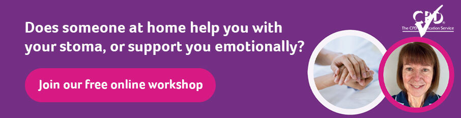 Since 2015, Colostomy UK has been delivering the “Caring for a Person with a Stoma” Workshop both online and in the community, supporting those who care for people living with a stoma. The workshops are designed for anyone involved in providing care or support to someone with any type of stoma. 