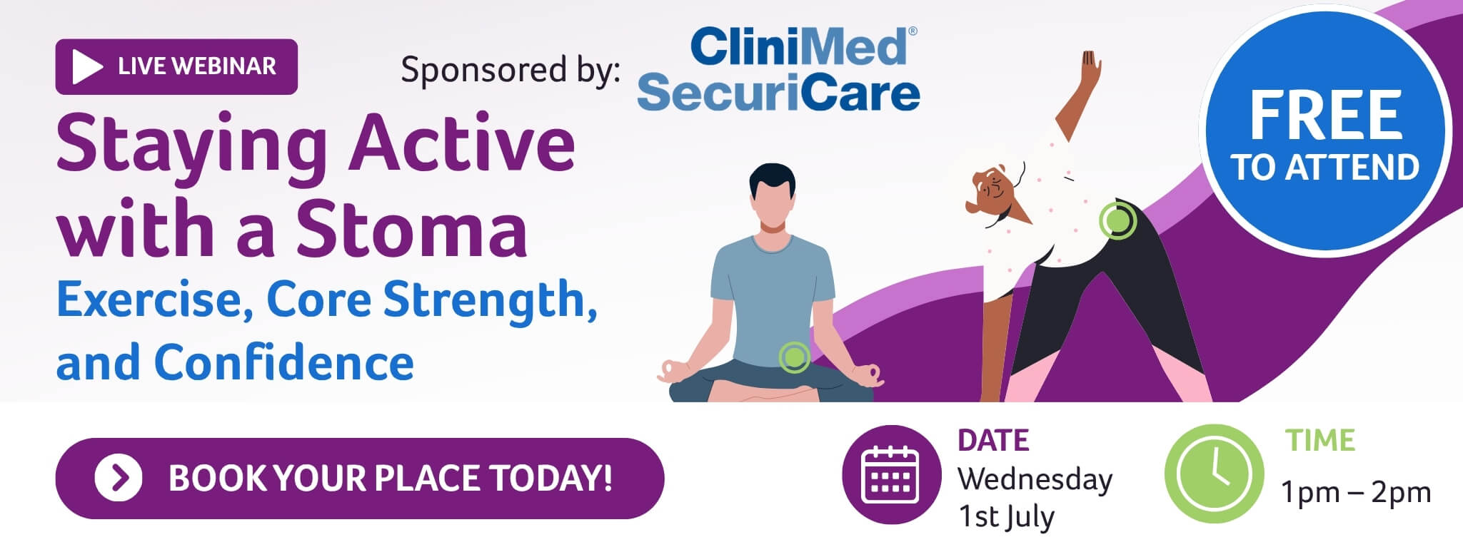 Colostomy UK's free webinar series supports people living with a stoma, those preparing for surgery, and the people who care for them. Delivered online by healthcare professionals, people with lived experience, and the Colostomy UK team, each session explores topics that matter most to our community. Everything we provide is free of charge, and donations help us continue offering trusted support, information, advocacy, and connection for everyone living with a stoma, preparing for surgery, or supporting a loved one. Donate today