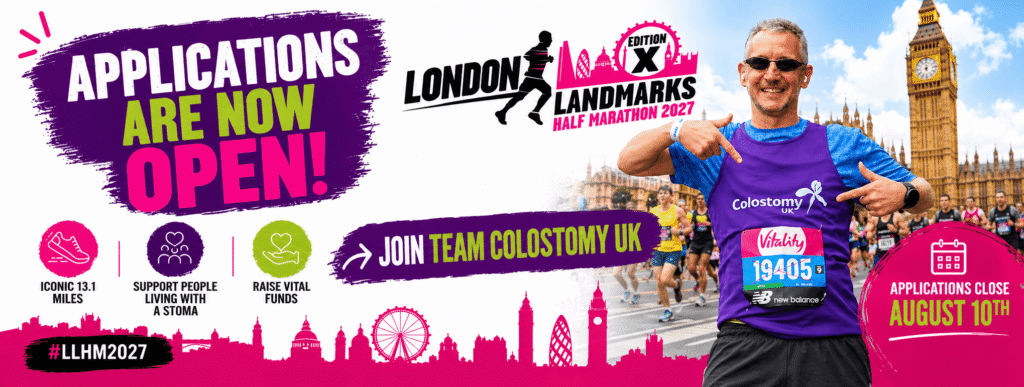 Take on the 10th London Landmarks Half Marathon 2027 for Colostomy UK