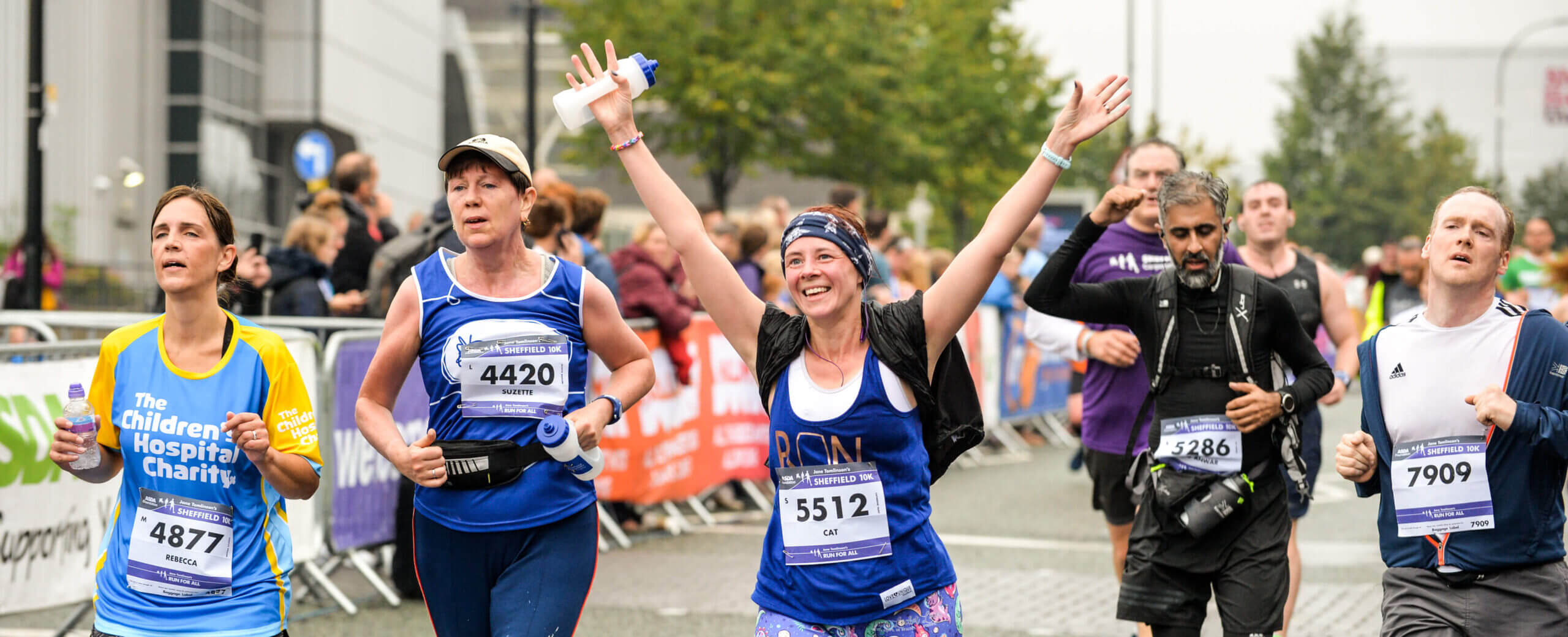 Runners taking part in a challenge event